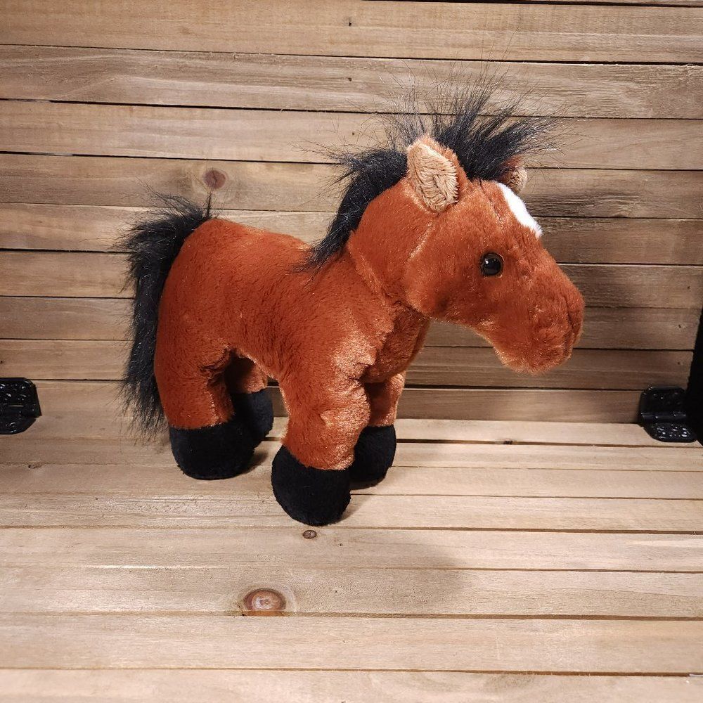 Ganz Webkinz Brown Arabian Horse Stuffed Plush 9" HM101 No Code Toy